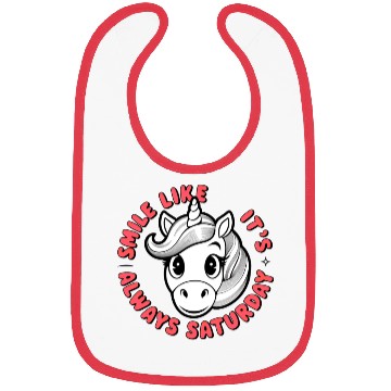Discover Cute Unicorn with Positive Message Bibs