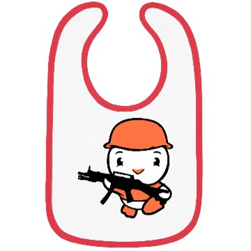 Discover Duck Soldier Army Professional Soldier Helmet Cute Bibs