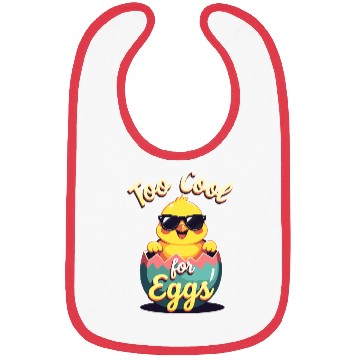 Discover Too Cool for Eggs Easter Chick Bibs