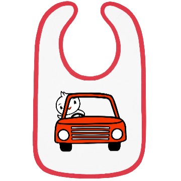 Discover Duck Car Driver Fast Vehicle Greeting Waving Cute Bibs