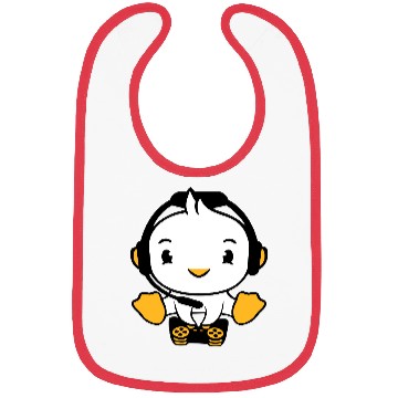 Discover Duck Gamer Gaming Controller Headset Console Game Bibs