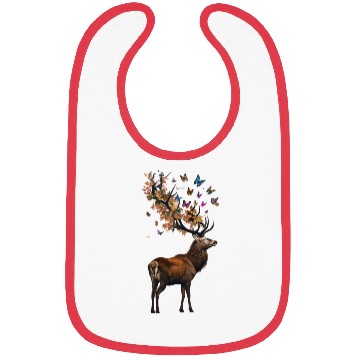 Discover Red Deer and Autumn Leaves Bibs