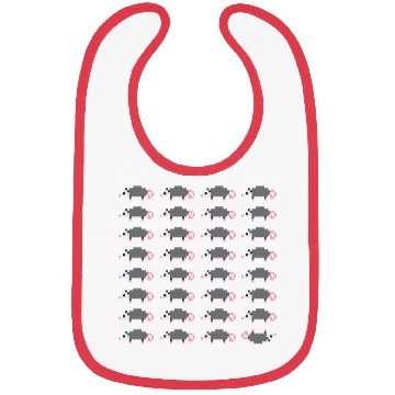 Discover Playing Opossum Pixel Art Bibs