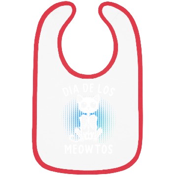 Discover Dia De Los Meowtos Skeleton Cat Bibs