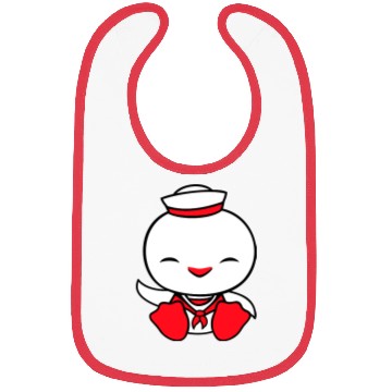 Discover Duck sailor sailor hat waving happily fisherman Bibs