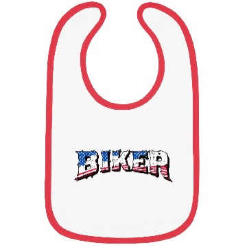 Discover Motorcycle Biker | USA Flag | Biker & Dad Gift Bibs