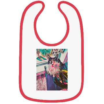 Discover Tropical Funky Cat Bibs