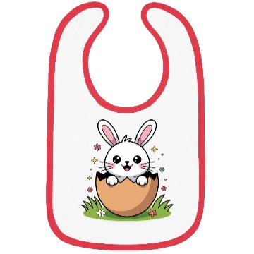 Discover Easter Bunny Hatching Kawaii Egg Bibs