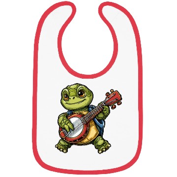 Discover Turtle with a Guitar Bibs