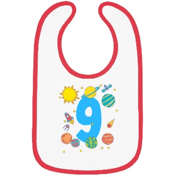Discover Space Adventure Number Nine Fun Bibs