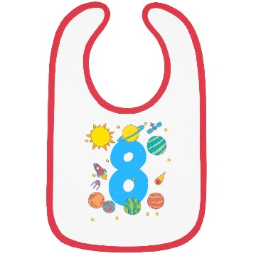 Discover Space Birthday Number Eight Adventure Bibs