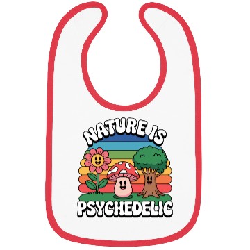 Discover Nature Is Psychedelic Bibs