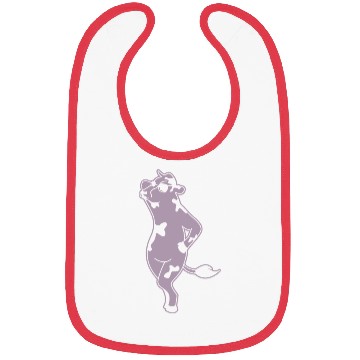 Discover Elegant Cow Model Silhouette Farm Bibs