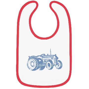 Discover Tractor Silhouette Farmer Agriculture Bibs