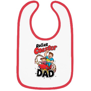 Discover Roller Coaster Dad - Thrilling Family Fun Bibs