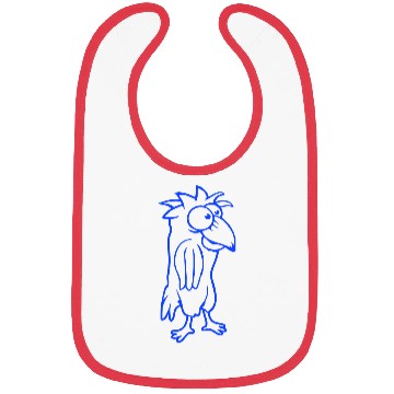 Discover Parrot bird looks funny stupid scared confused fun Bibs