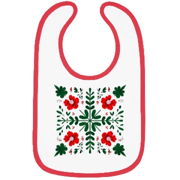 Discover Folk Floral Mandala Bibs