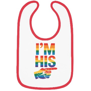 Discover I'm His Gay Couple Matching LGBTQ Pride Bibs