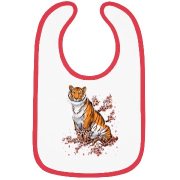 Discover Cherry Blossom Tiger Bibs