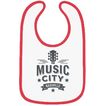 Discover Music City Nashville Guitar Tennessee Bibs