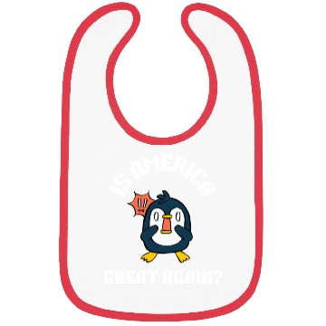Discover Funny no tariffs penguin Bibs