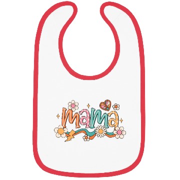 Discover Retro Mama Groovy Mother’s Day Bibs