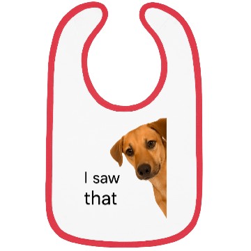 Discover I Saw That - Peeking Dog Bibs