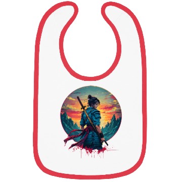 Discover Female Samurai Warrior Bibs