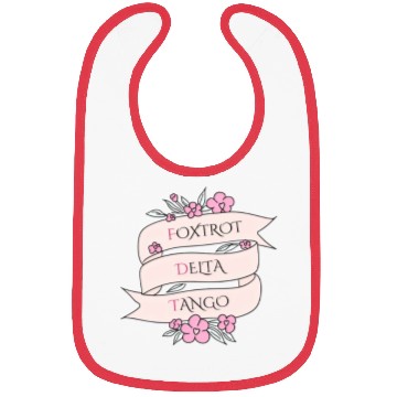 Discover Foxtrot Delta Tango - Floral Subtle FDT Bibs