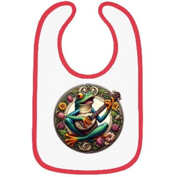 Discover Guitar Frog Bibs