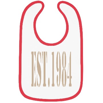 Discover EST. 1984 Bibs – Classic Beige Birth Year Bibs