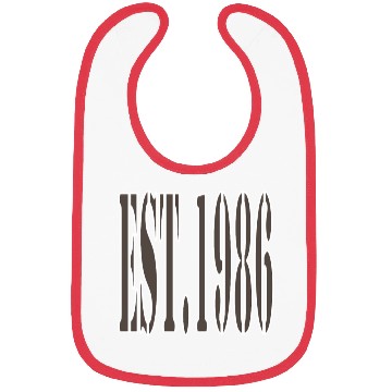 Discover EST. 1986 Retro Bibs – Bold Vintage Bibs for 80s