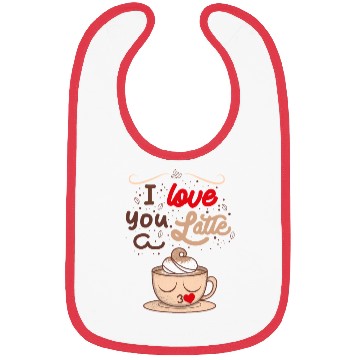 Discover I Love You a Latte Bibs