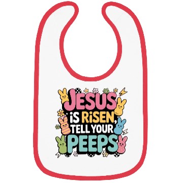 Discover Jesus Is Risen-Cute Easter Peeps Christian Bibs
