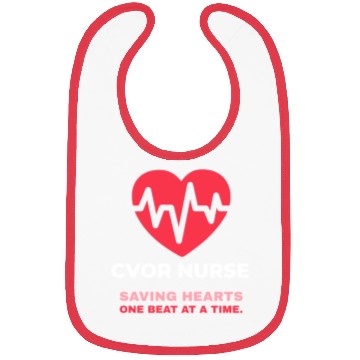 Discover CVOR Nurse: Saving Hearts - Pretty Nurse Design Bibs