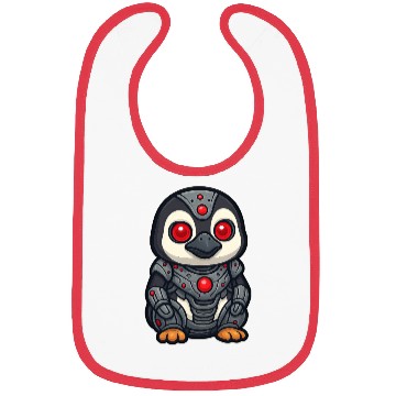 Discover Penguin Robot Cyborg Sci-Fi Future Vision Bibs