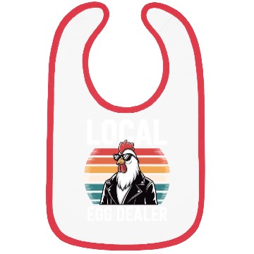 Discover Local Egg Dealer Easter Sunday Retro Chicken Farm Bibs