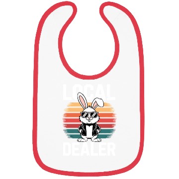 Discover Local Egg Dealer Easter Bunny Retro Egg Farmer Bibs
