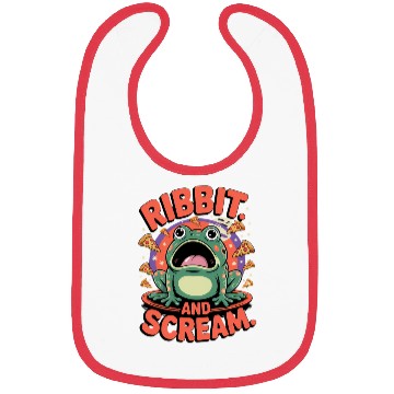 Discover Screaming Frog Pizza Chaos Vibes Bibs