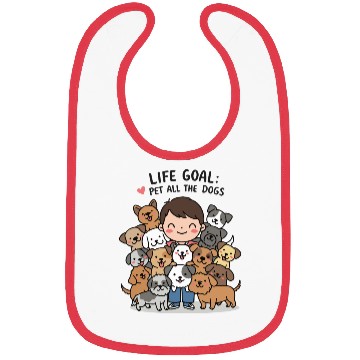 Discover dog lovers life goal Bibs