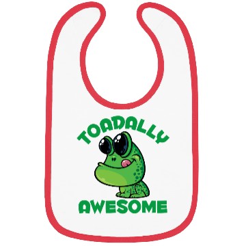 Discover Toadally Awesome Happy Cartoon Toad Bibs