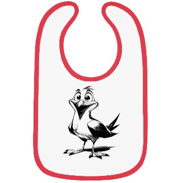 Discover Nice flappy man funny seagull bird Bibs