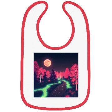 Discover Moonlit Alien Forest Bibs