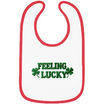 Discover Feeling Lucky Shamrocks Clover Bibs