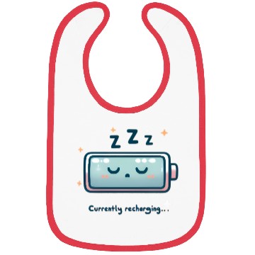Discover “Currently Recharging…” Battery Icon Bibs