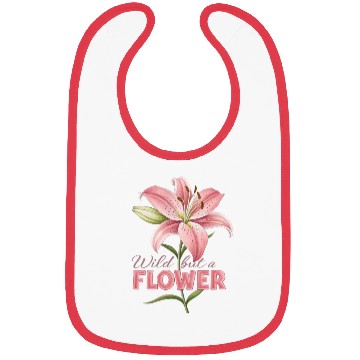 Discover huge lily rose design Bibs