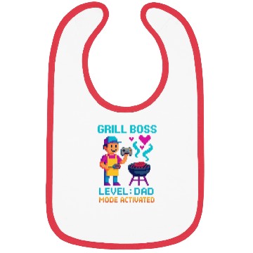 Discover Grill Boss Dad Mode Activated Bibs