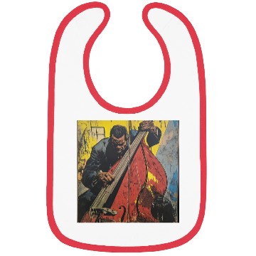 Discover Charles Mingus Double Bass Retro Superhero Comic Bibs