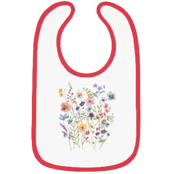 Discover Vibrant Wildflower Bouquet Bibs
