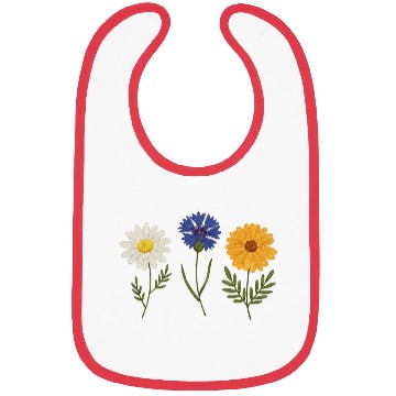 Discover Wildflower Trio Daisy Cornflower Marigold Bibs
